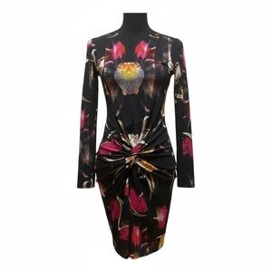 Ted Baker London Size 1 Floral Long Sleeve Dress